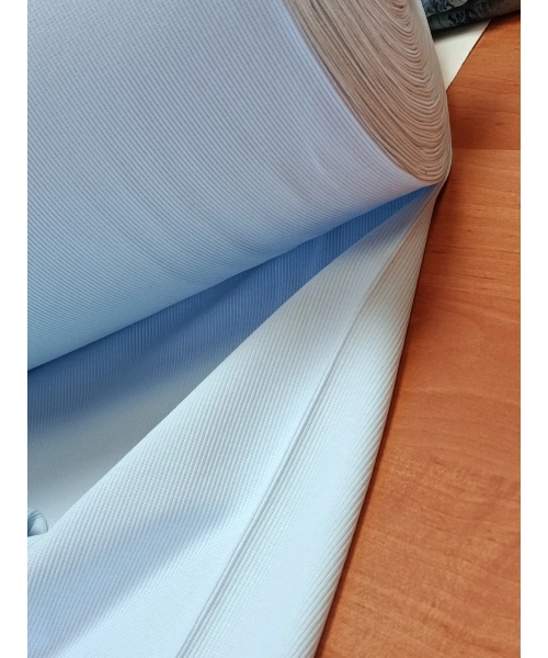 Ściągacz bawełniany prążek do wykończenia bluzy - błękitny